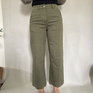 Everlane wide leg crop pants
